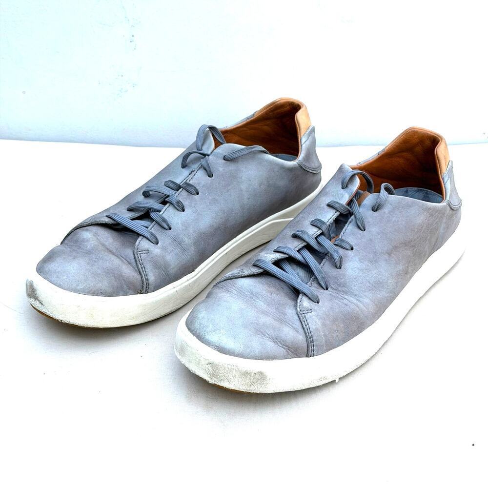 OluKai Gray Leather Chukka Sneakers Mens Size 11 Comfort Casual Shoes
